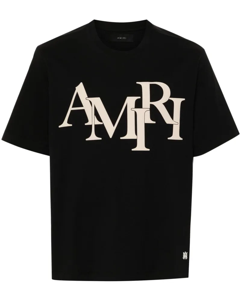 Amiri T-Shirt mit Logo-Print - Schwarz Schwarz