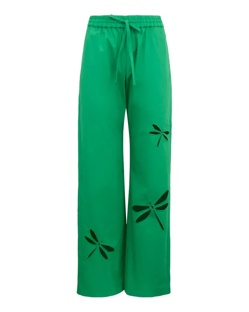 Mira Mikati Hose mit Cut-Outs - Grün Grün