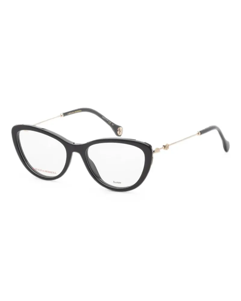 Carolina Herrera New York Brille mit Cat-Eye-Gestell - Schwarz Schwarz