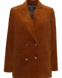 A.P.C. Lucy Cordblazer Braun