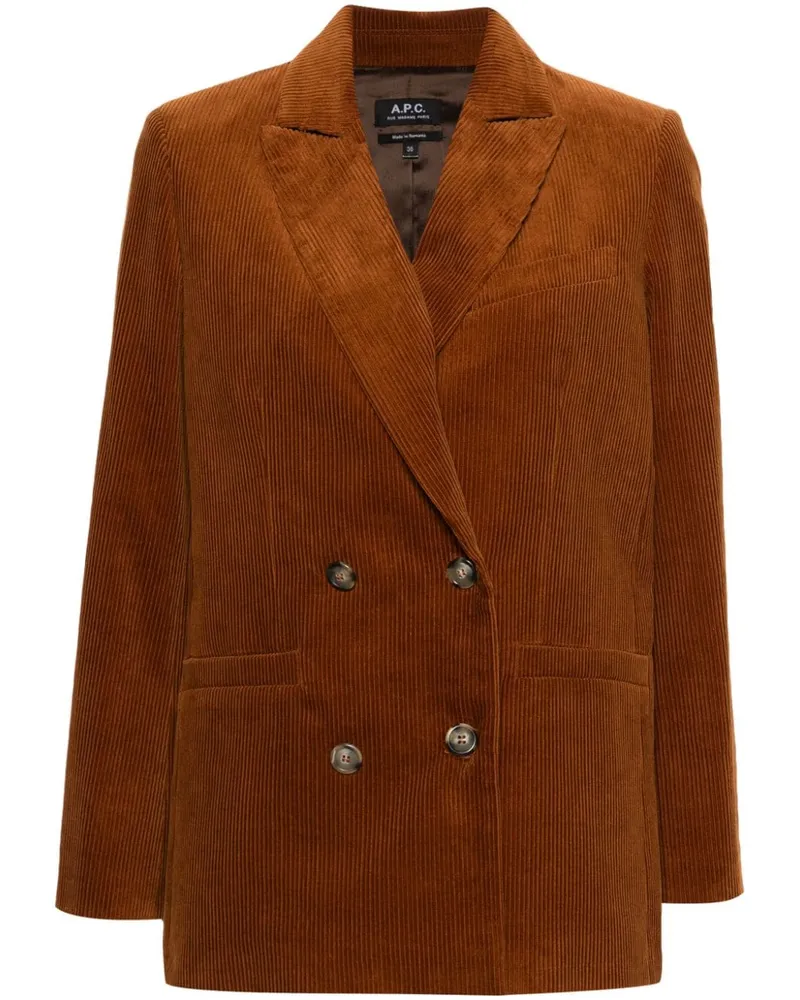 A.P.C. Lucy Cordblazer Braun