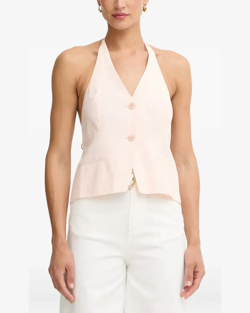 Twin-Set halterneck waistcoat - Rosa Rosa