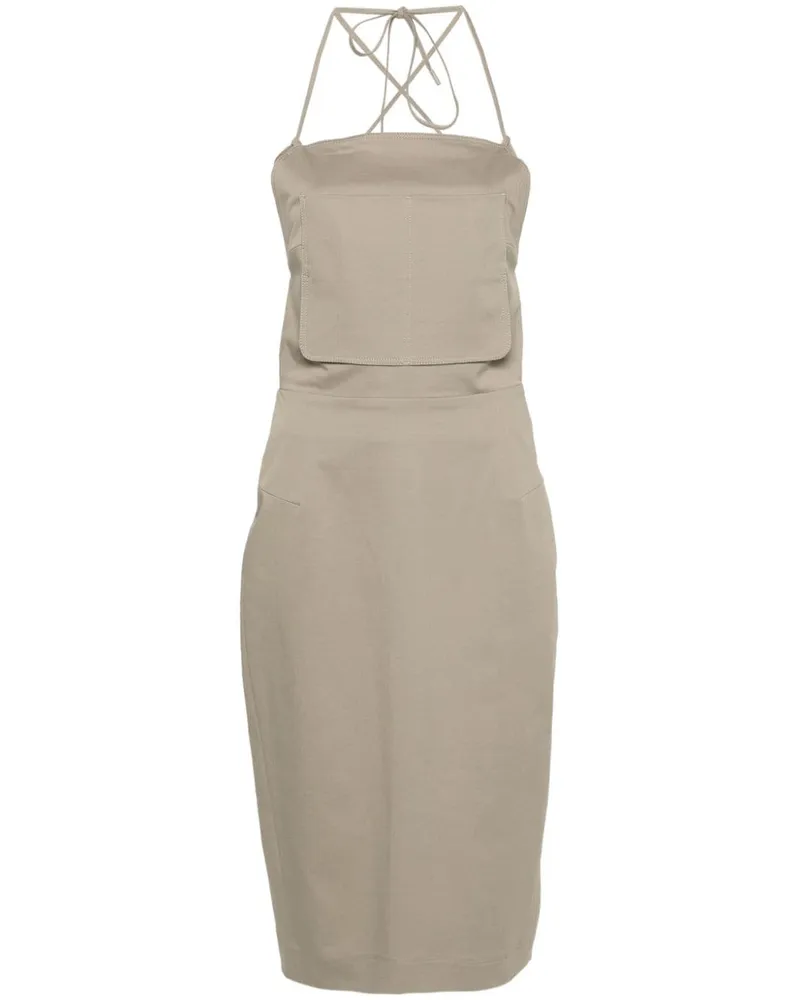 Max Mara Workwear Midikleid - Grün Grün