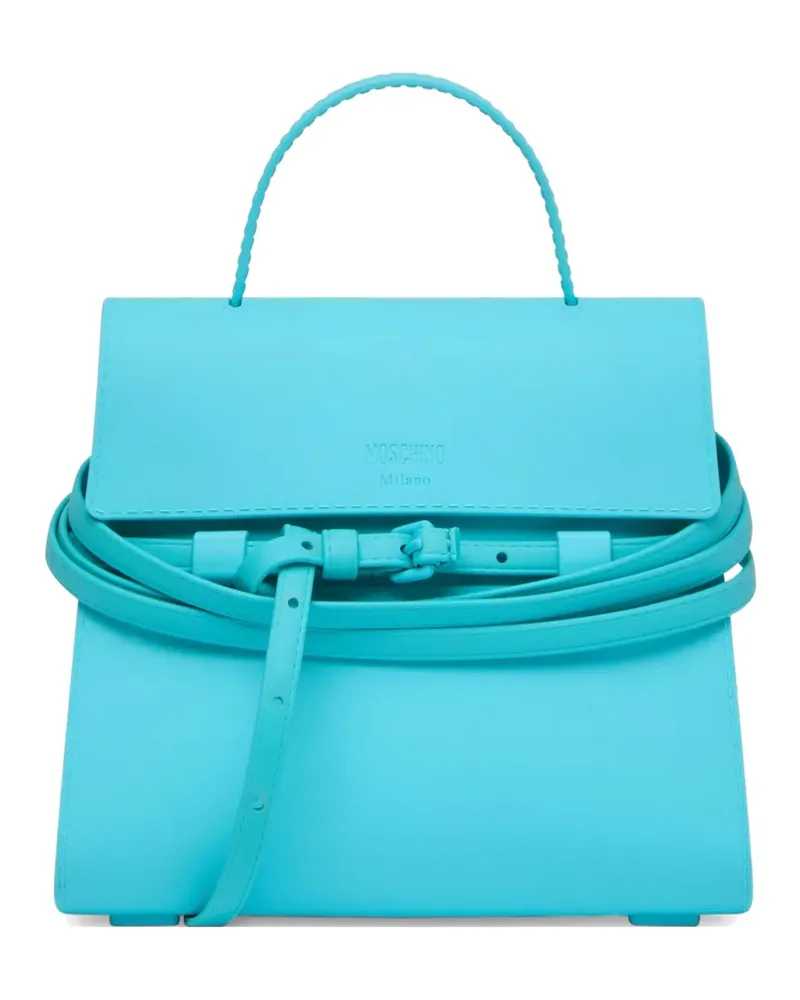 Moschino Tote Bag mit Henkel - Blau Blau