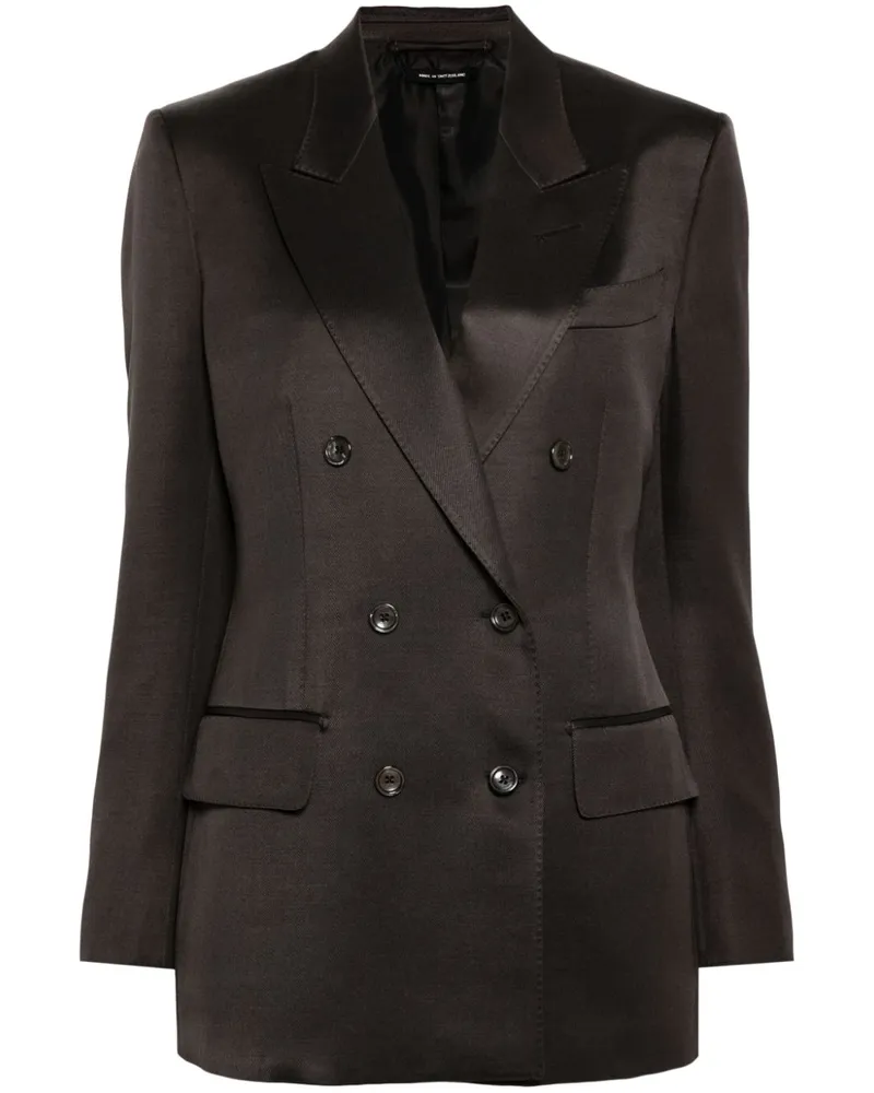 Tom Ford Doppelreihiger Blazer - Braun Braun