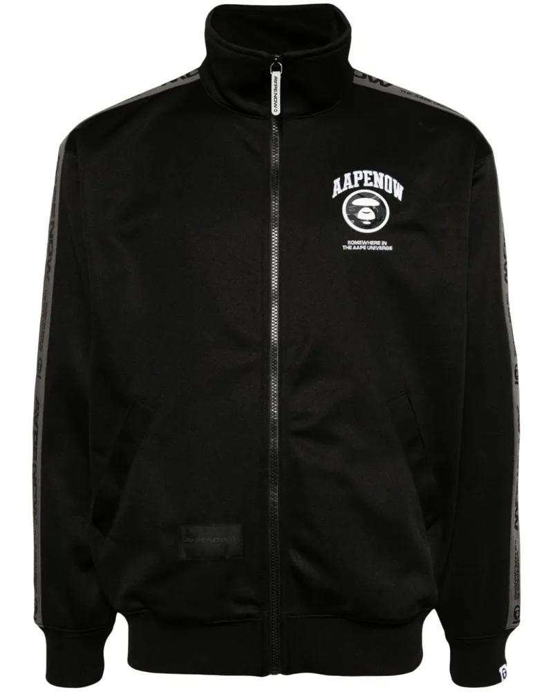 BAPE Jacke mit Logo-Stickerei - Schwarz Schwarz