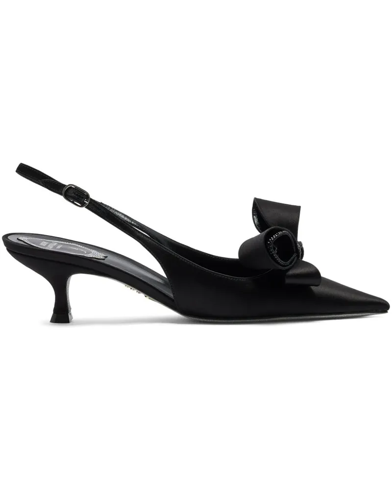René Caovilla Arabella Pumps 50mm - Schwarz Schwarz