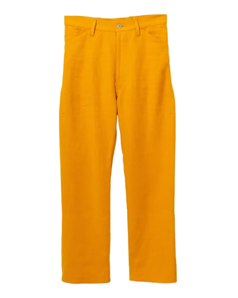Junya Watanabe Hose aus Leinen - Gelb Gelb