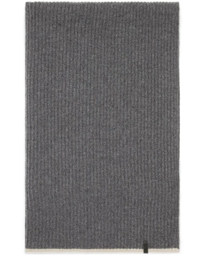Brunello Cucinelli Schal aus Kaschmir - Grau Grau