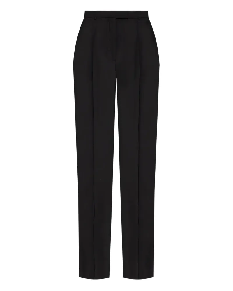 Alexander McQueen Hose mit hohem Bund - Schwarz Schwarz