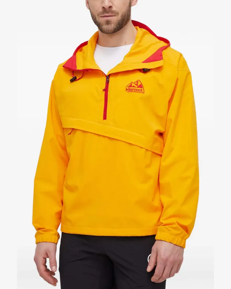 Marmot Kapuzenjacke mit Logo-Stickerei - Gelb Gelb