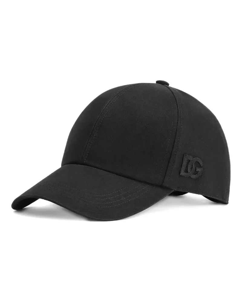 Dolce & Gabbana Baseballkappe mit Logo-Stickerei - Schwarz Schwarz