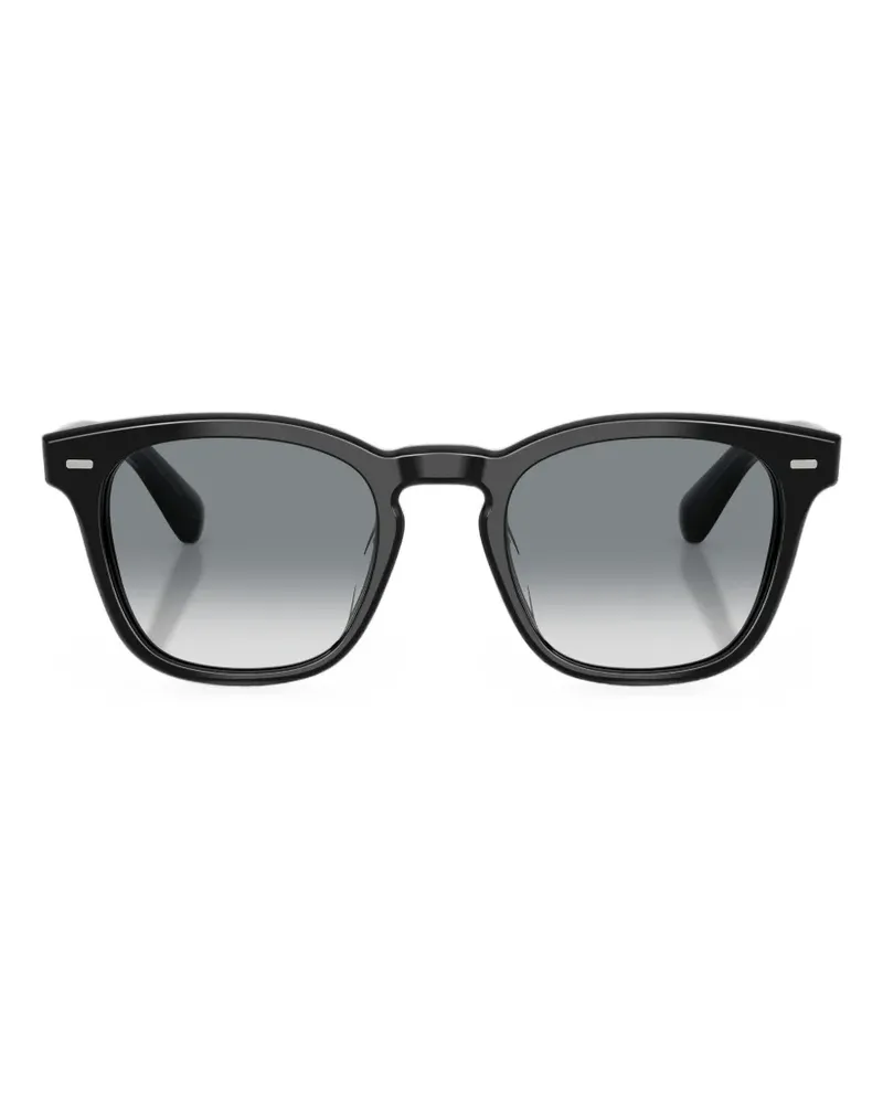 Oliver Peoples Arliss Sonnenbrille mit quadratischem Gestell - Schwarz Schwarz