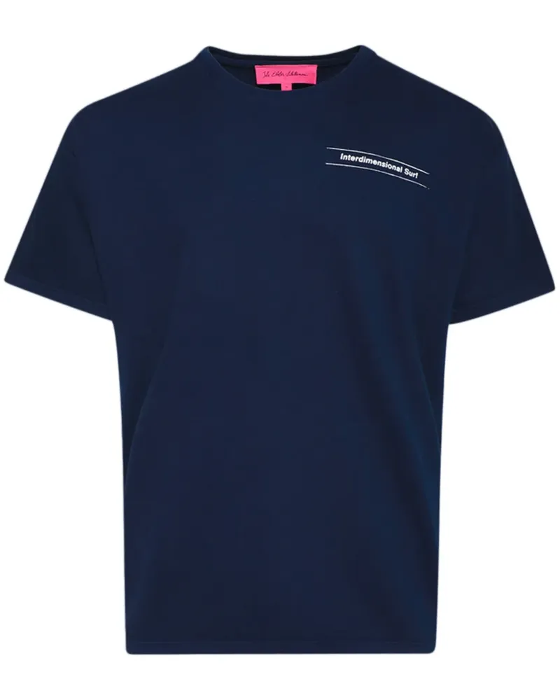 The Elder Statesman ID Surf T-Shirt - Blau Blau