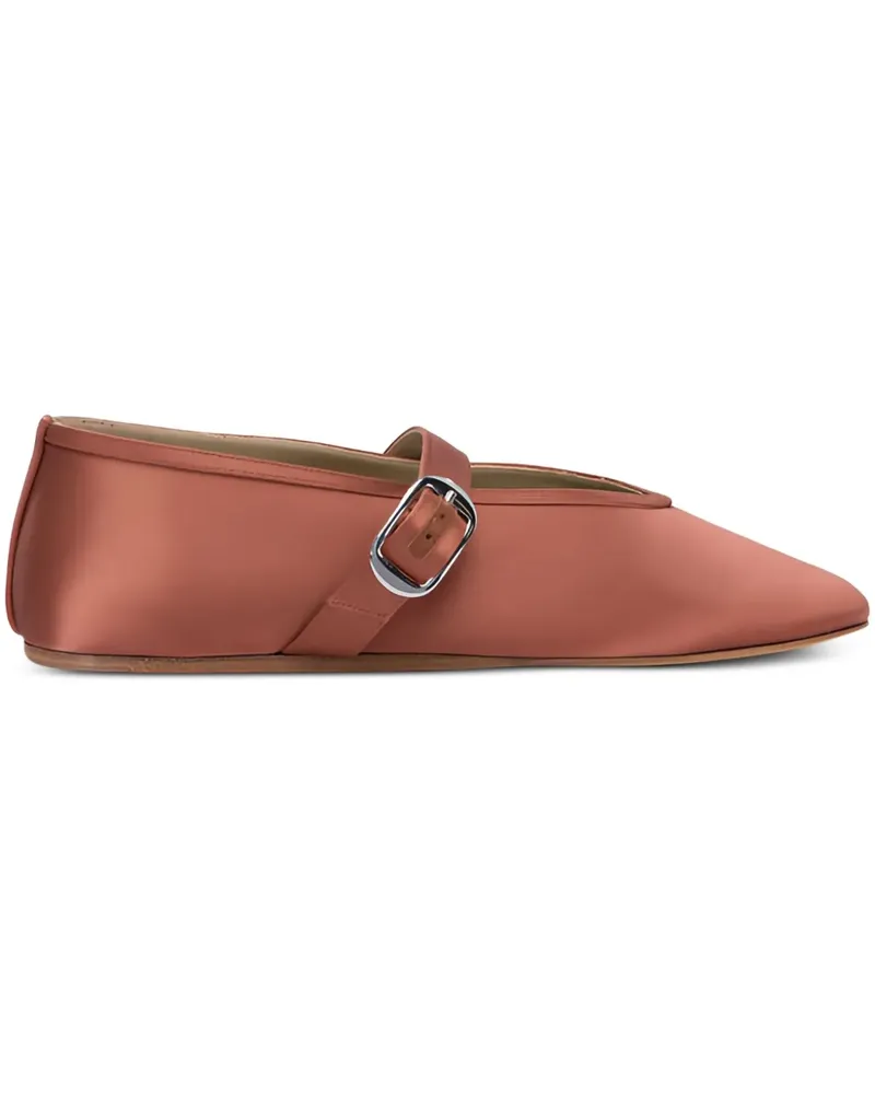 Le Monde Béryl Ballerinas aus Seide - Orange Orange