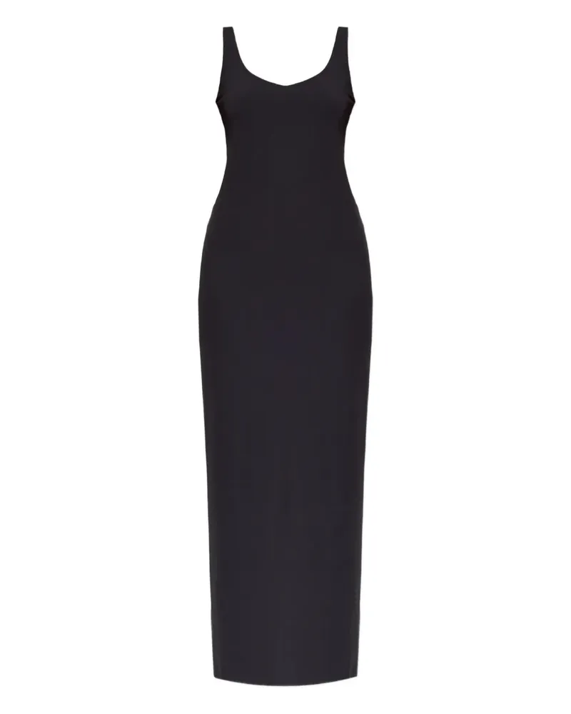 bond-eye scoop-neck dress - Schwarz Schwarz