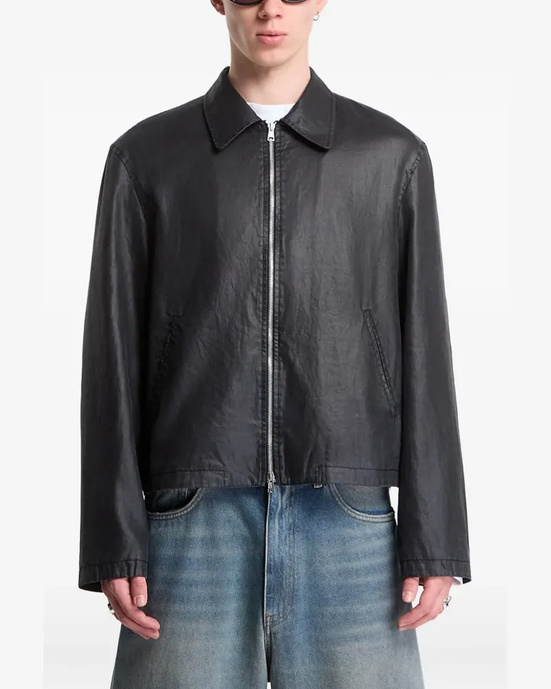 Our Legacy Mini Worker Jacke - Schwarz Schwarz