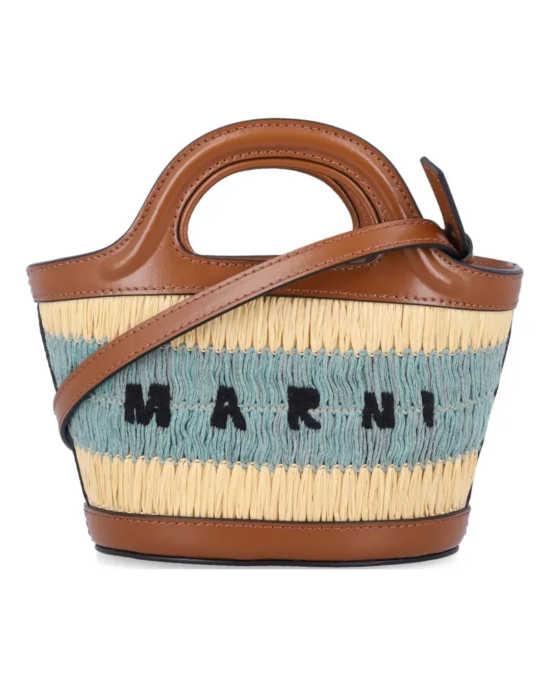 Marni Tropicalia Mini-Shopper - Braun Braun