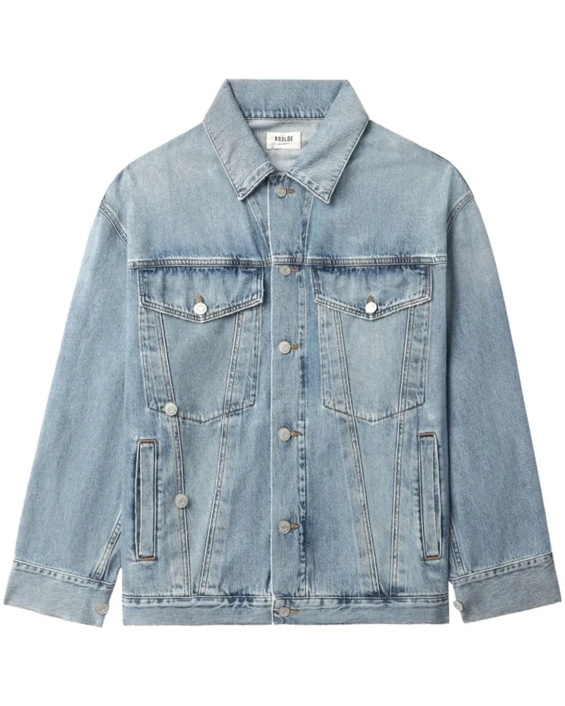 AGOLDE Jeansjacke mit langen Ärmeln - Blau Blau