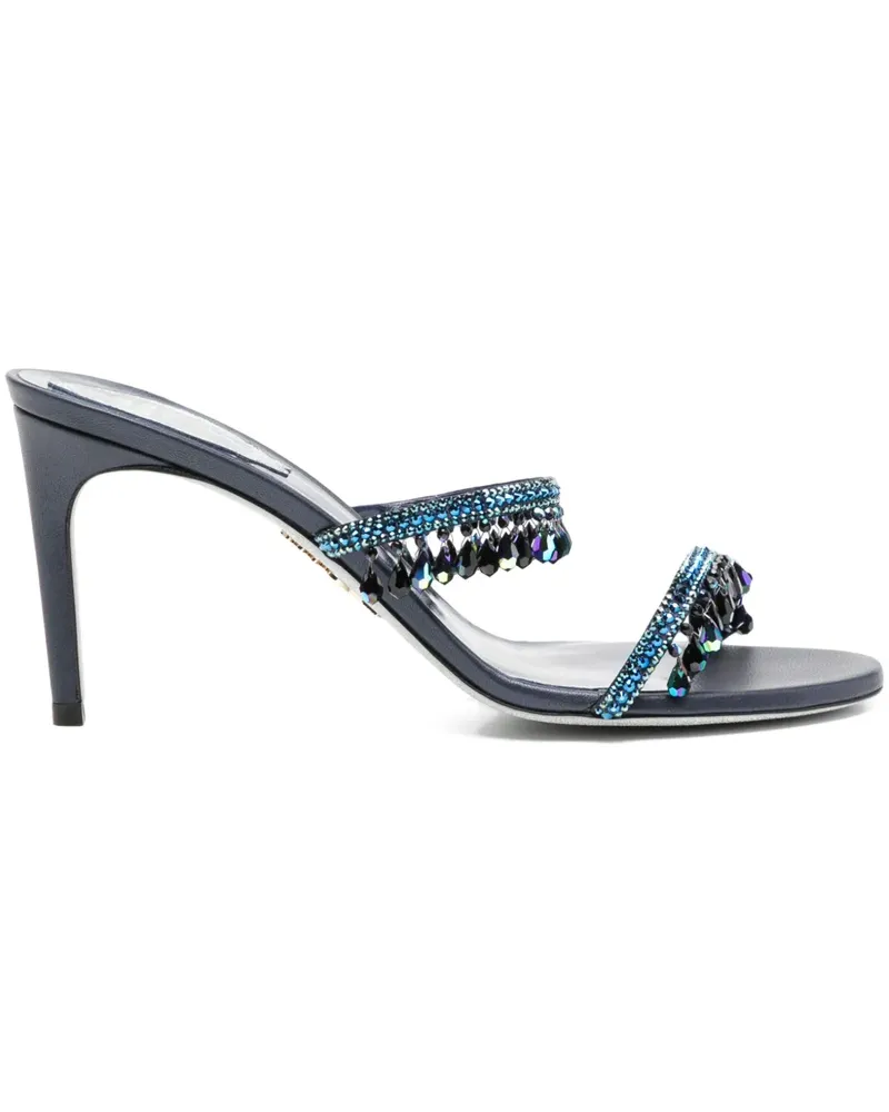René Caovilla Chandelier Sandalen 85mm - Blau Blau