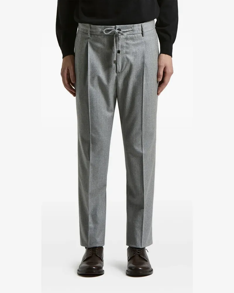 Peserico drawstring pleated trousers - Grau Grau