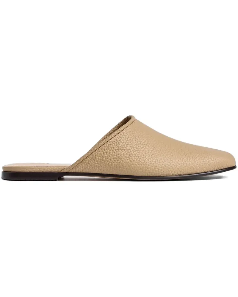 12 STOREEZ Klassische Mules - Nude Nude