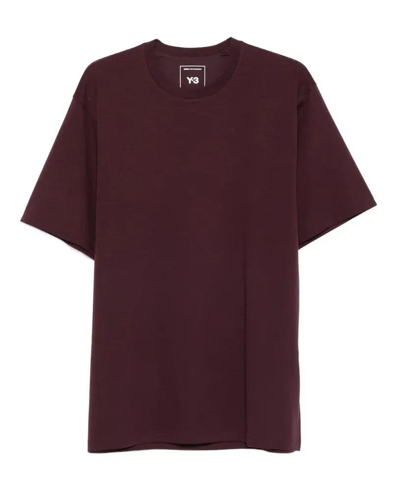 Y-3 T-Shirt mit rundem Ausschnitt - Rot Rot