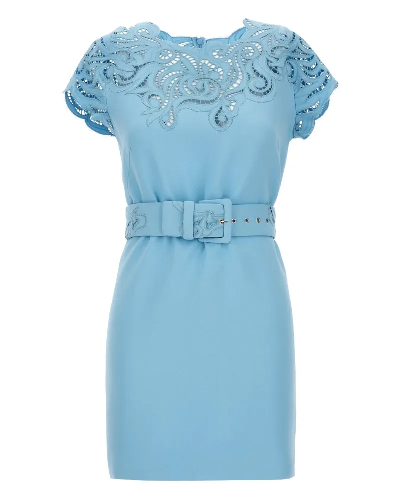 Ermanno Scervino Besticktes Minikleid mit Gürtel - Blau Blau