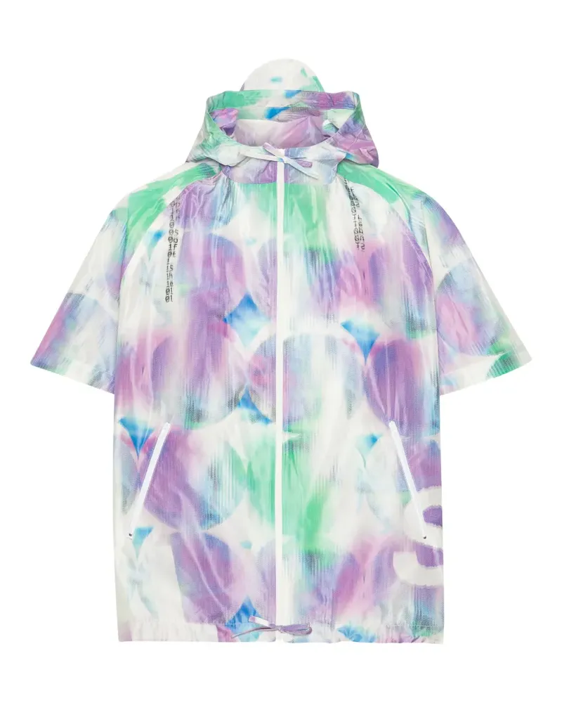 Henrik Vibskov Kapuzenjacke mit Print - Weiß Weiß