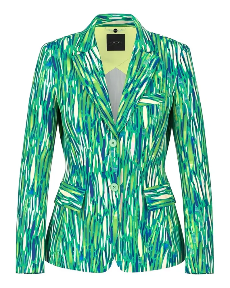 Marc Cain Scuba Blazer mit Print - Grün Grün