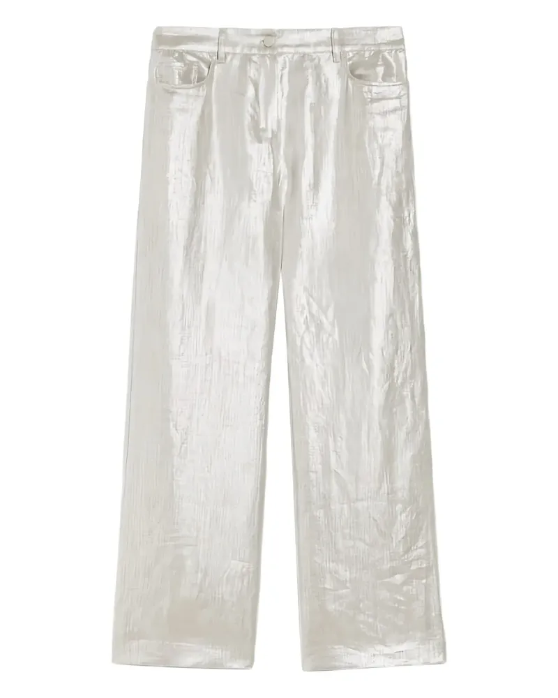 Max Mara Malika Palazzohose - Silber Silber
