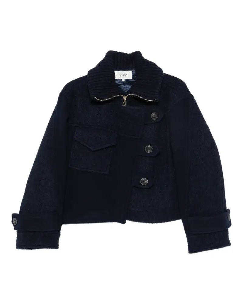 ba&sh Dora Cropped-Jacke mit Einsätzen - Blau Blau
