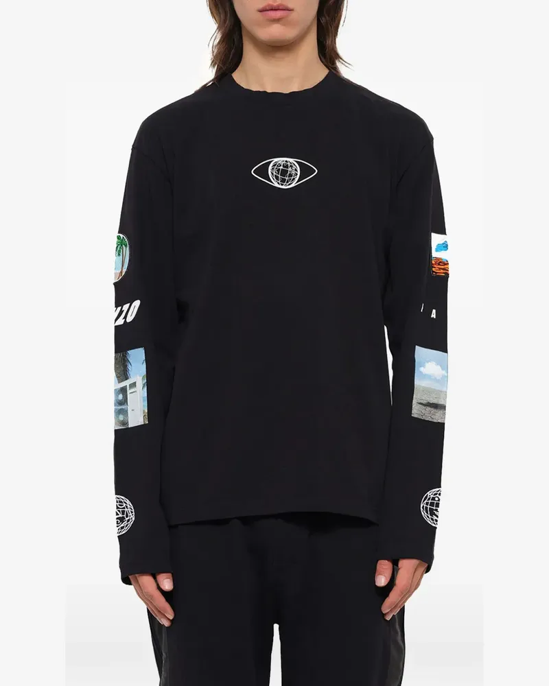 Kenzo Sweatshirt mit grafischem Print - Schwarz Schwarz