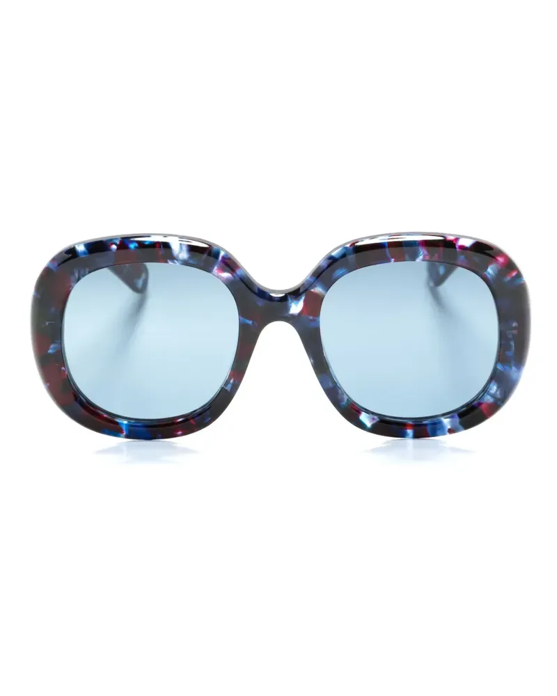 Chloé Sonnenbrille mit eckigem Gestell - Blau Blau