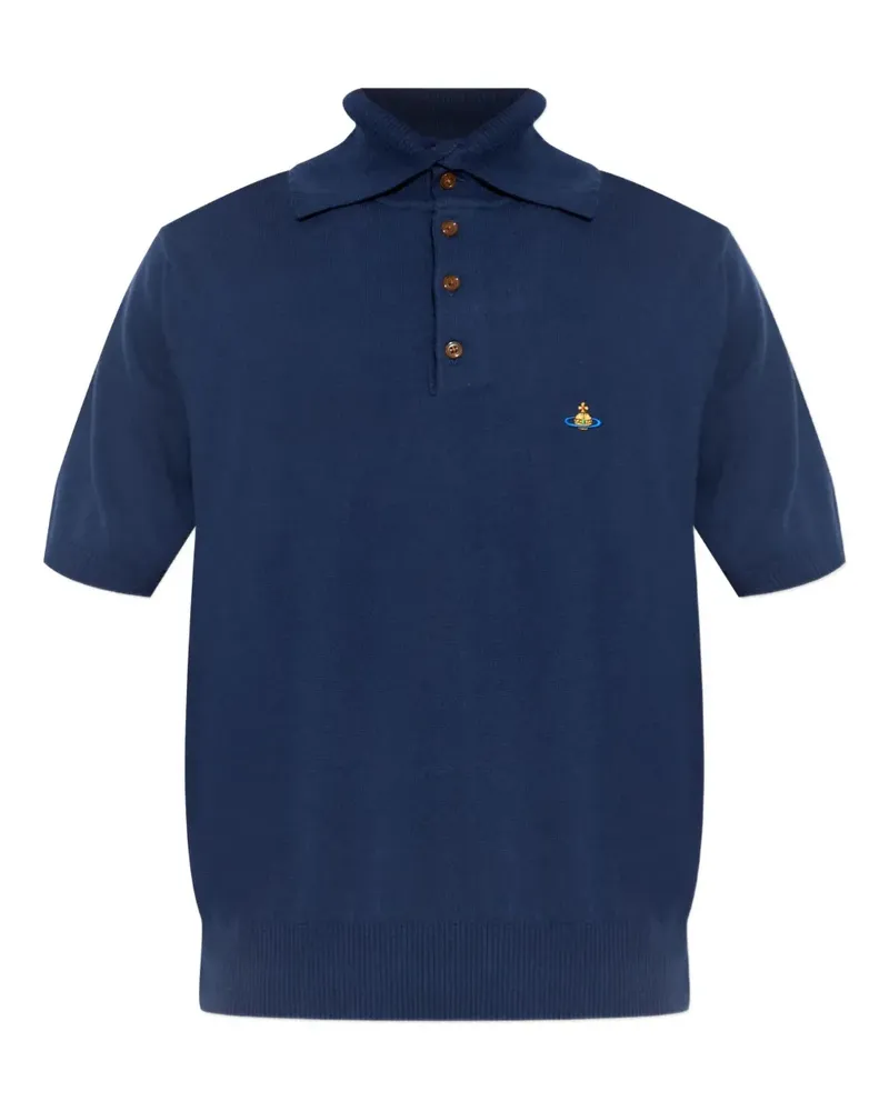 Vivienne Westwood Poloshirt mit Logo-Stickerei - Blau Blau