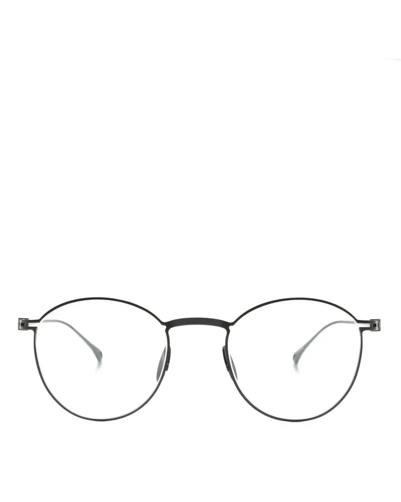 Giorgio Armani x Yuichi Toyama Brille mit rundem Gestell - Schwarz Schwarz