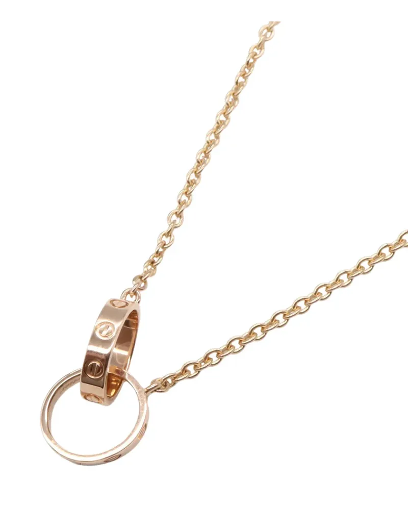 Cartier 2010-2025 18K Rose Gold Interlocking Love necklace - Rosa Rosa
