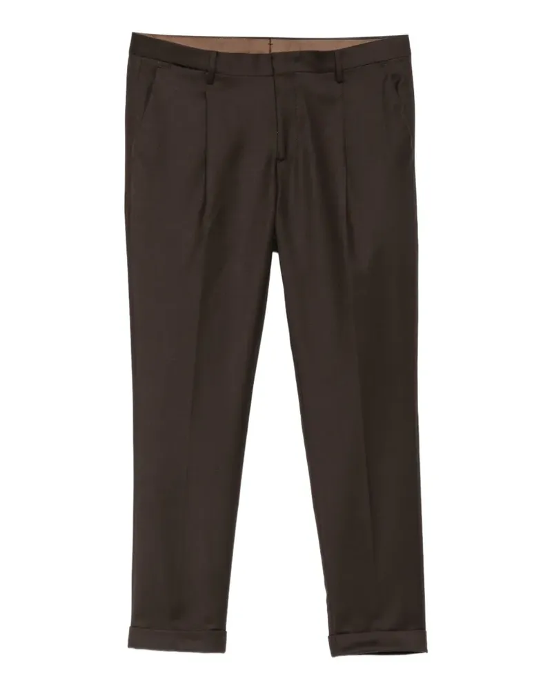 Briglia 1949 Tiberio Bundfaltenhose mit Umschlag - Braun Braun
