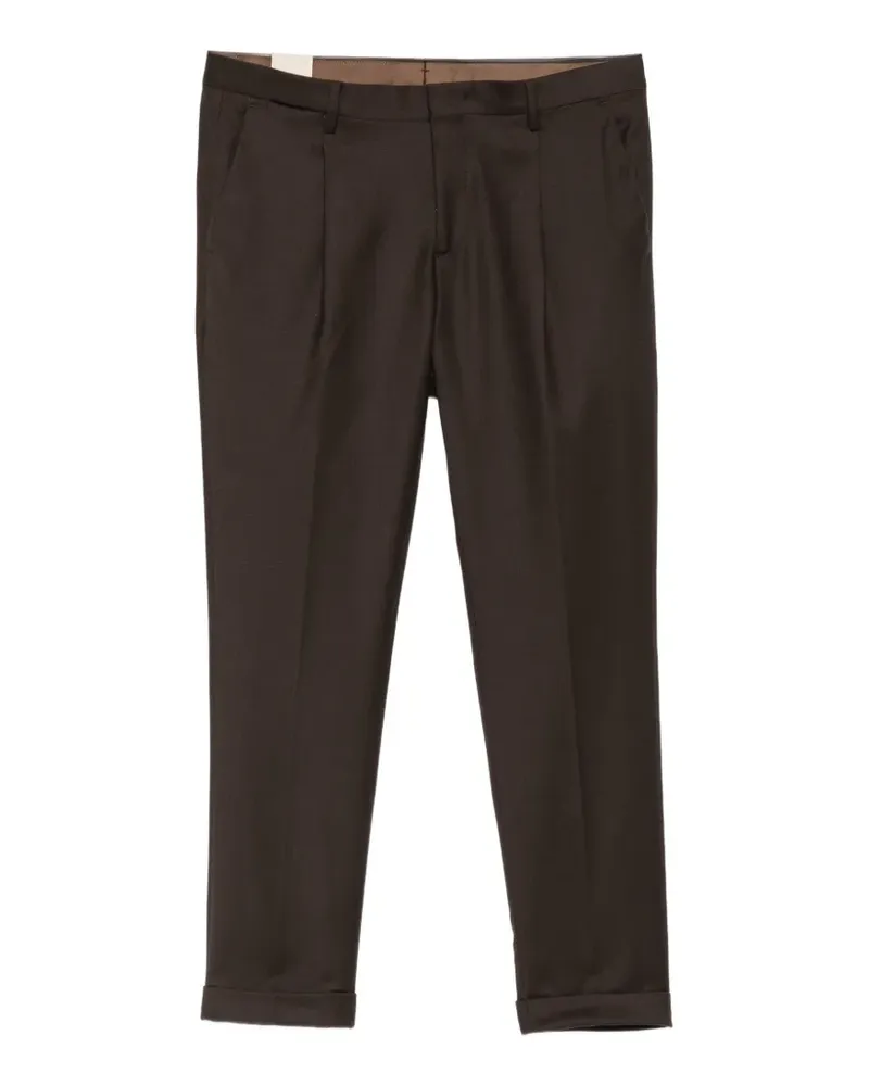 Briglia 1949 Tiberio Bundfaltenhose mit Umschlag - Braun Braun