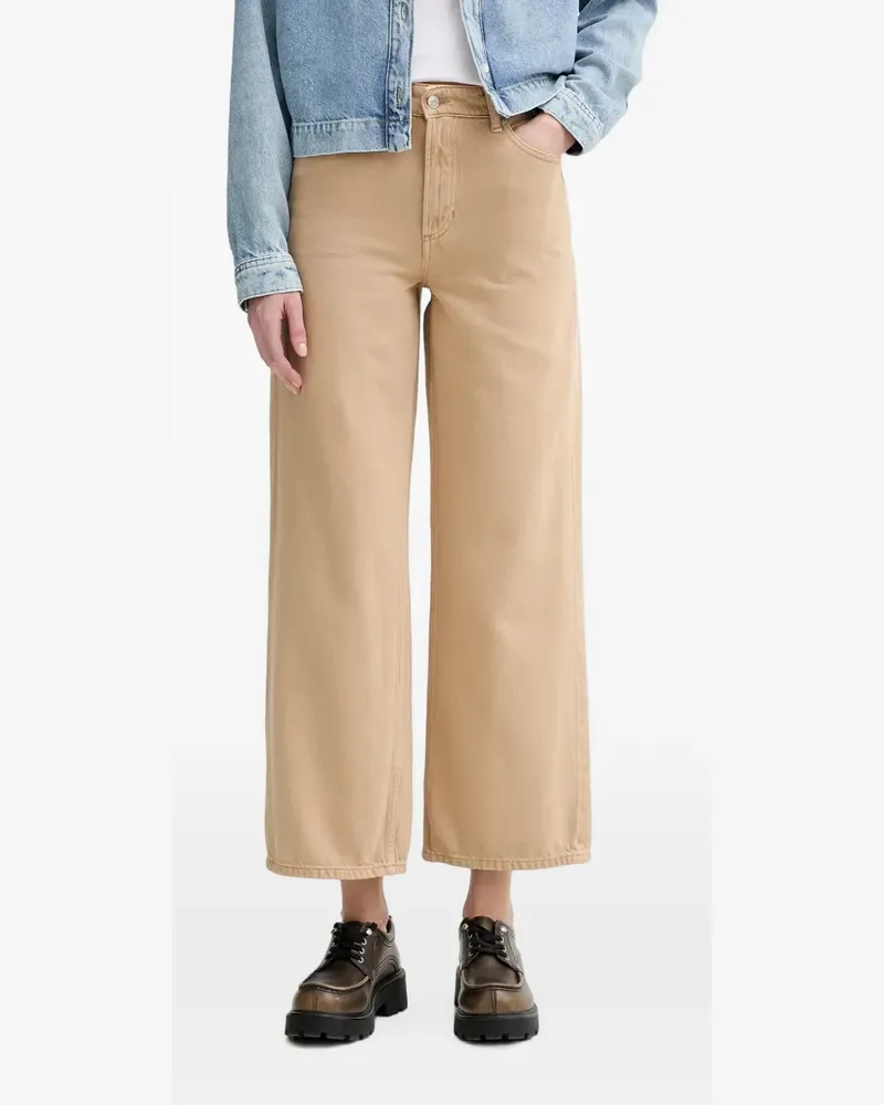 Marc O'Polo Jeans mit weitem Bein - Nude Nude