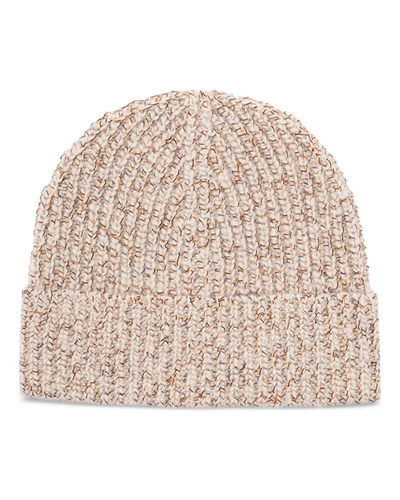 Brunello Cucinelli Gerippte Beanie - Nude Nude