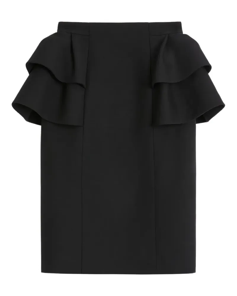 Valentino Garavani Crepe Couture Midirock - Schwarz Schwarz
