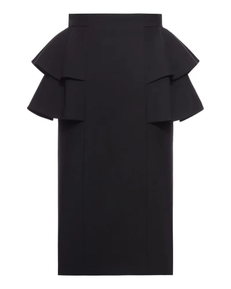 Valentino Garavani Crepe Couture Midirock - Schwarz Schwarz