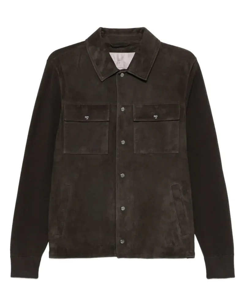 Herno Jacke mit Kontrasteinsätzen - Braun Braun