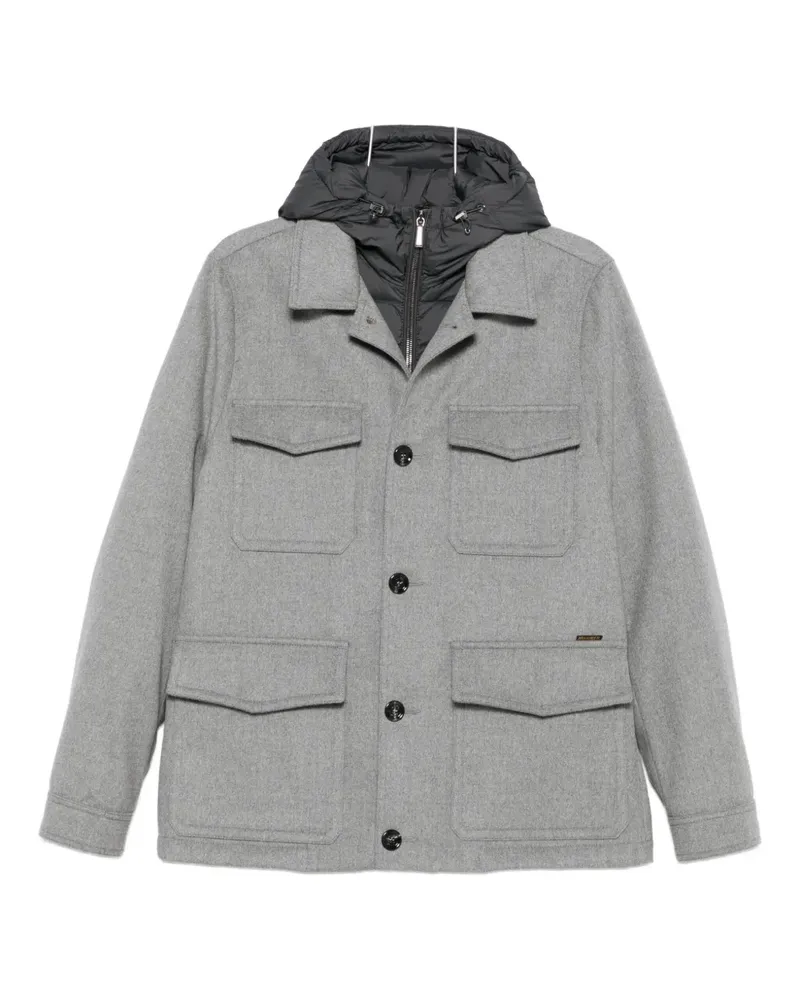 MOORER Monti hooded jacket - Grau Grau