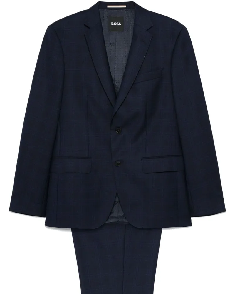 HUGO BOSS Anzug mit Schottenkaro - Blau Blau