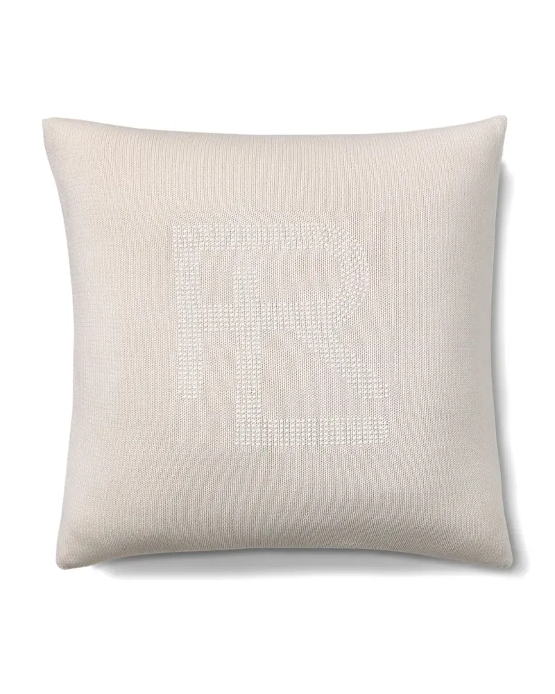 Ralph Lauren Home Hawthorne Kissen mit Strassverzierung 50cm x 50cm - Weiß Weiß