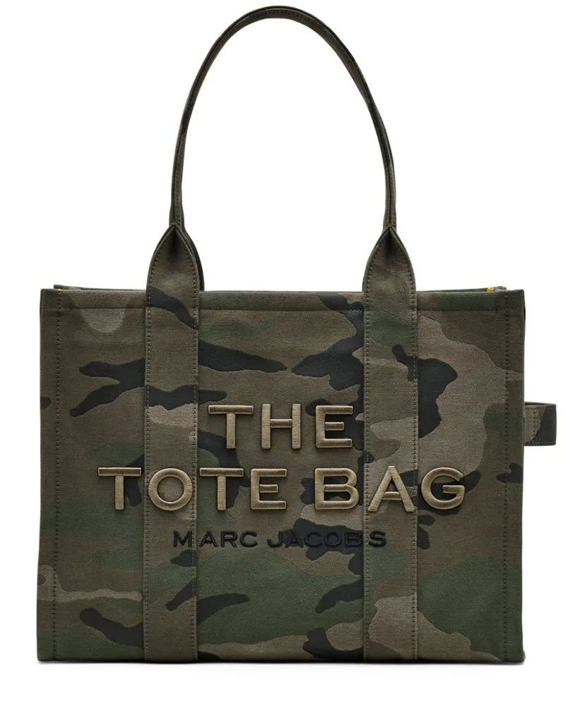 Marc Jacobs The Large Camo Jacquard Tote Tasche - Grün Grün