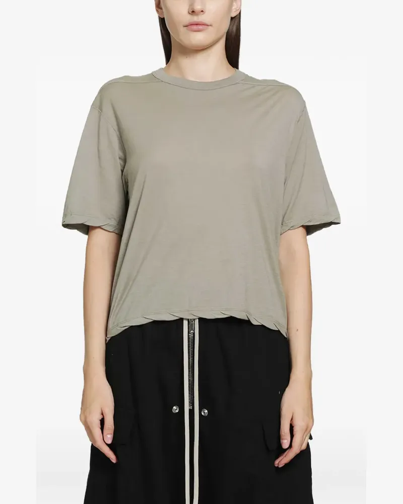 DRKSHDW by Rick Owens T-Shirt mit ungesäumten Kanten - Nude Nude