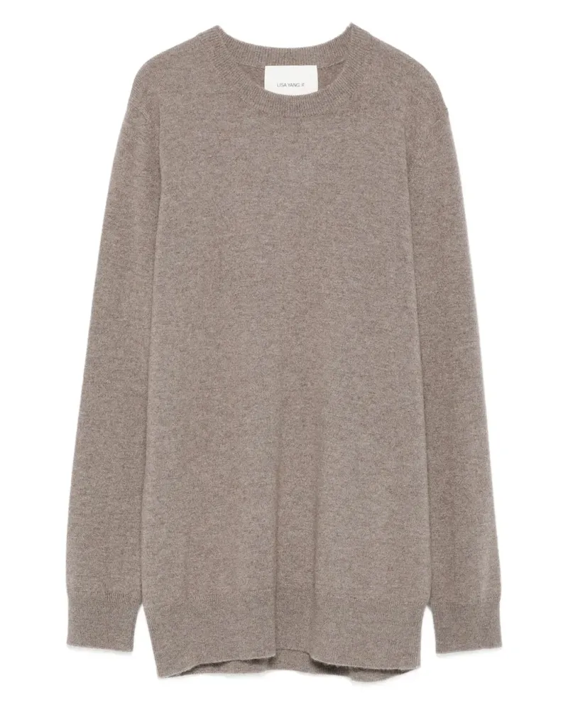 Lisa Yang round-neck cashmere sweater - Braun Braun